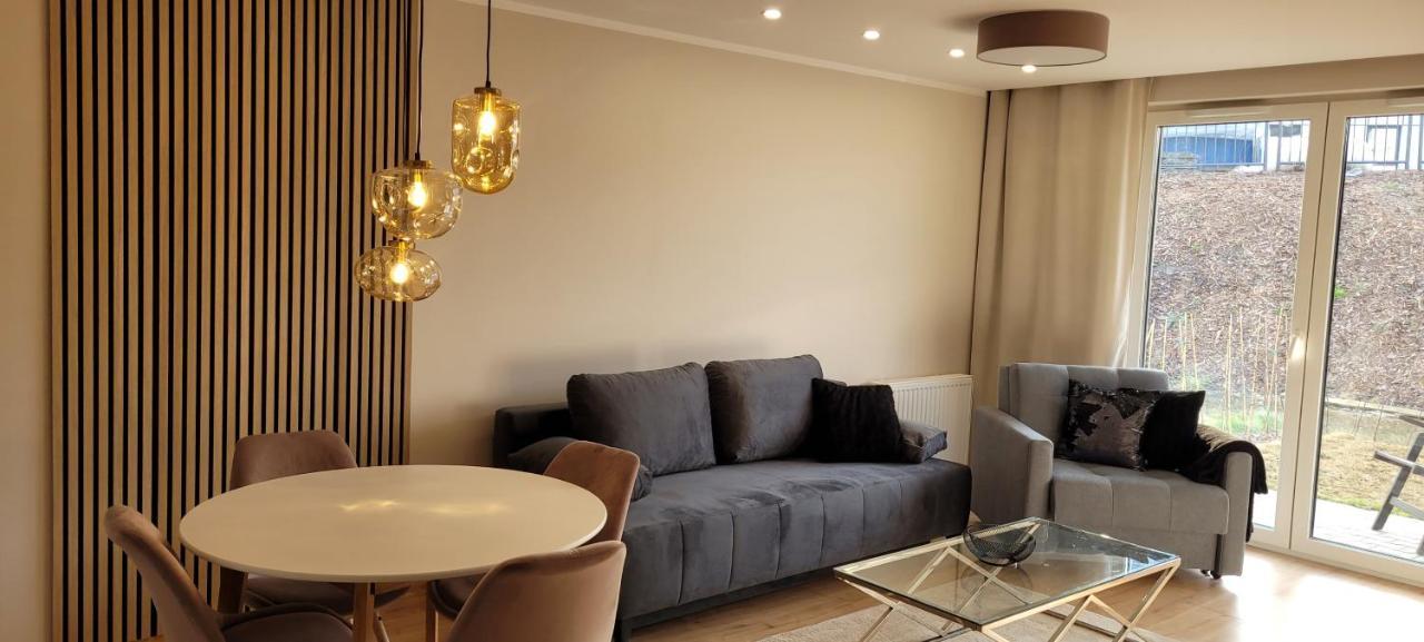 Sloneczny Apartament Z Ogrodkiem Gdaňsk Exteriér fotografie